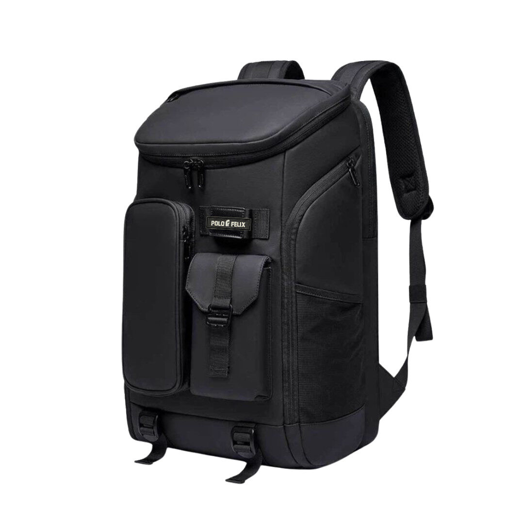 Tas Ransel Laptop Multifungsi Backpack Sporty – Legacy Chich PU – Hitam