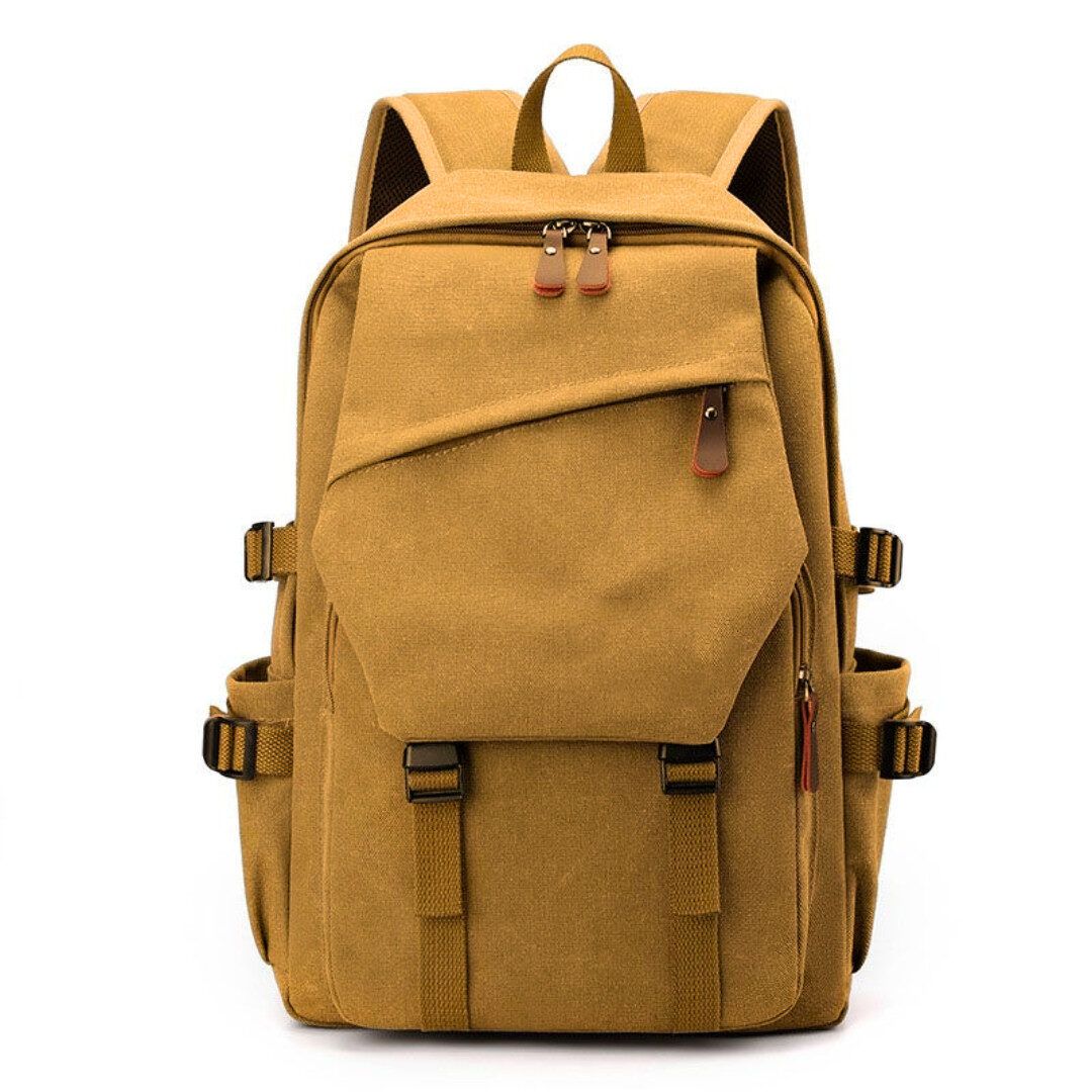 Tas Ransel Hexagon Kanvas Polos