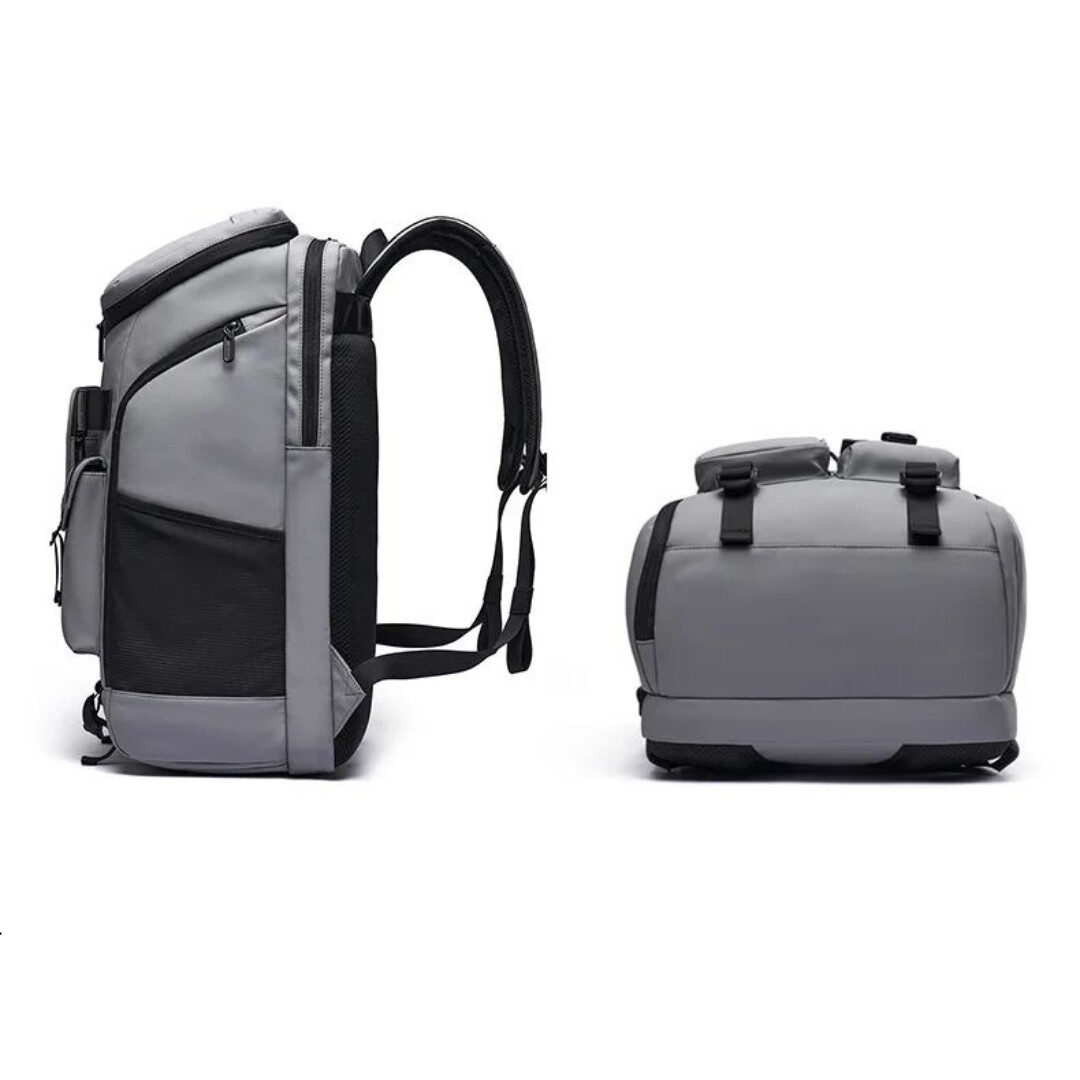 Tas Ransel Laptop Multifungsi Backpack Sporty – Legacy Chich Bimo – Abu - Gambar 3