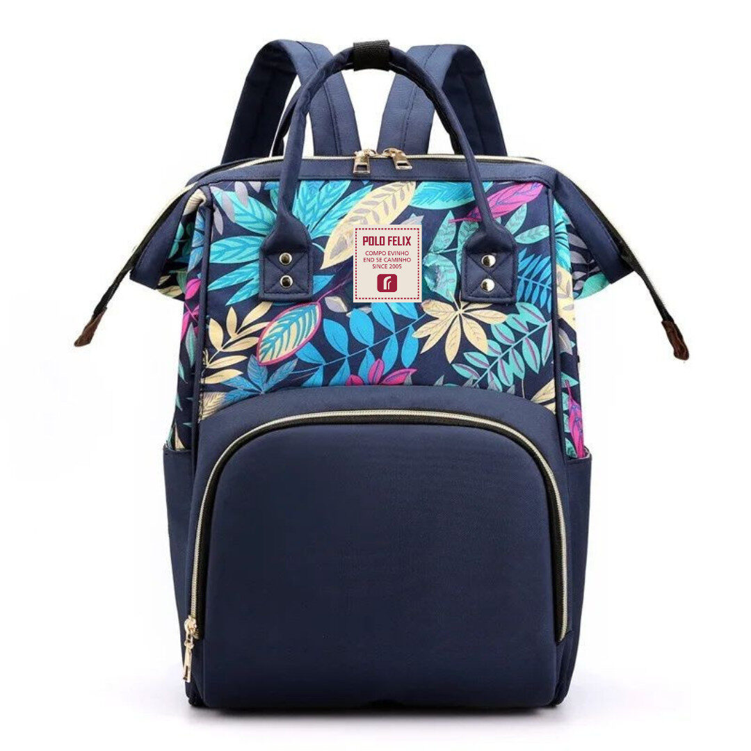 Diaper Bag Tas Ransel Multifungsi - City Diva - Motif Daun