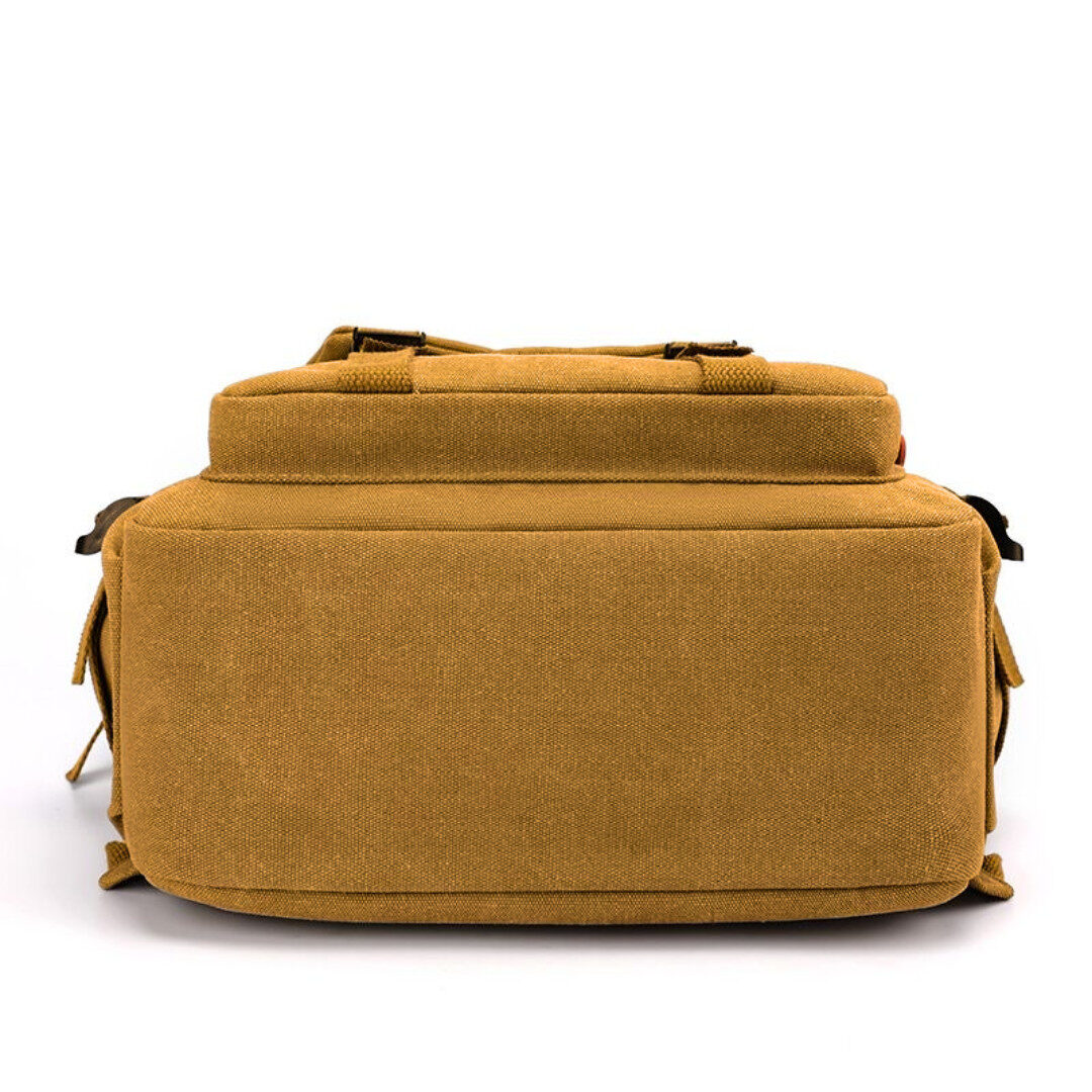 Tas Ransel Hexagon Kanvas Polos - Gambar 6