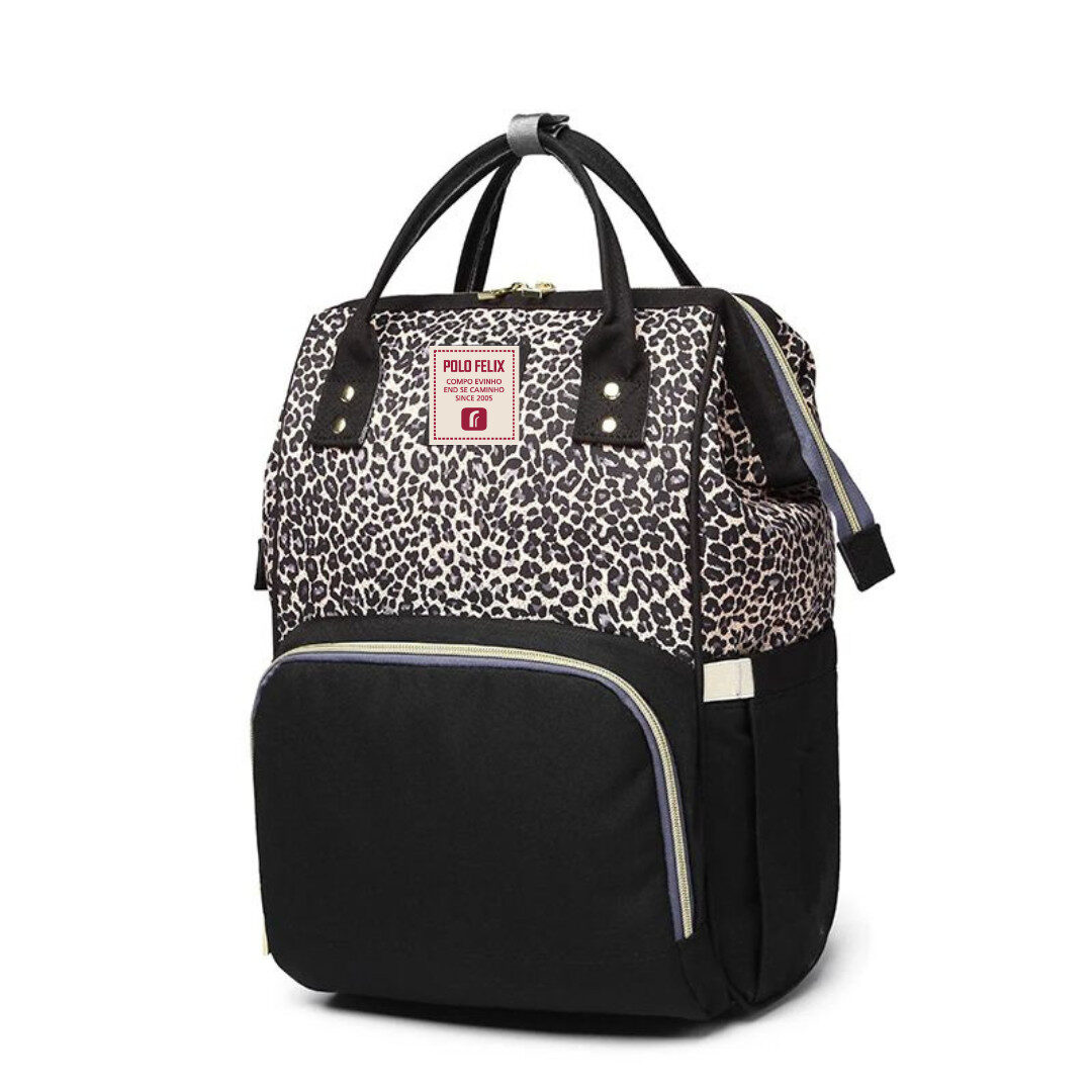 Diaper Bag Tas Ransel Multifungsi - City Diva - Motif Leopard - Gambar 3