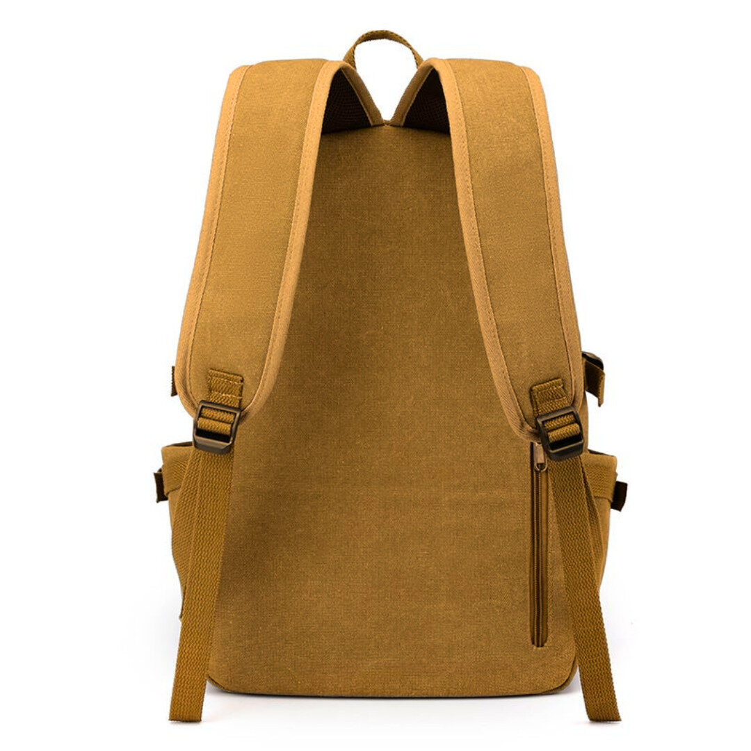 Tas Ransel Hexagon Kanvas Polos - Gambar 8