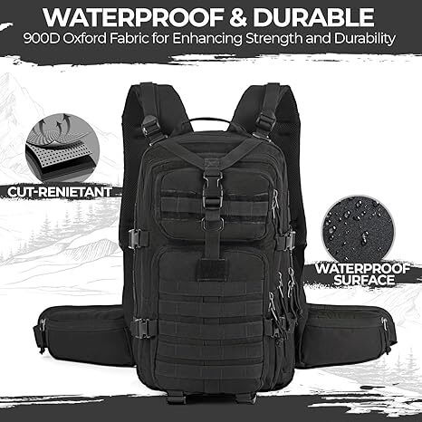 Backpack Militer 35L - Militer Kanvas - Gambar 3