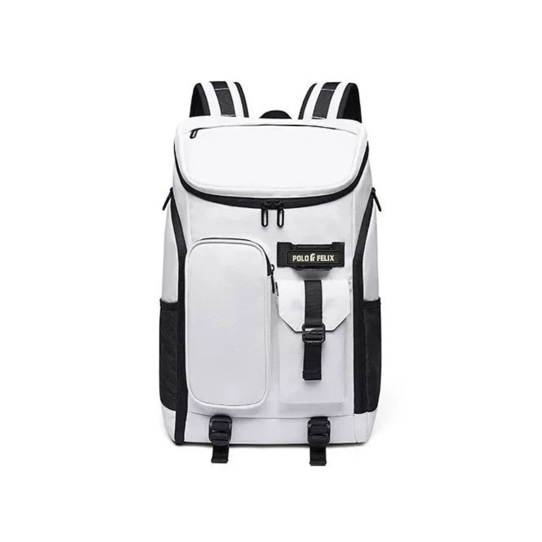 Tas Ransel Laptop Multifungsi Backpack Sporty – Legacy Chich PU – Putih - Gambar 2