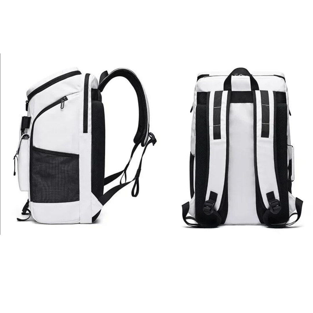 Tas Ransel Laptop Multifungsi Backpack Sporty – Legacy Chich PU – Putih - Gambar 3