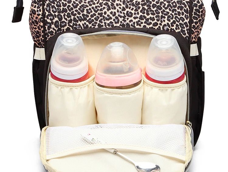 Diaper Bag Tas Ransel Multifungsi - City Diva - Motif Leopard - Gambar 6