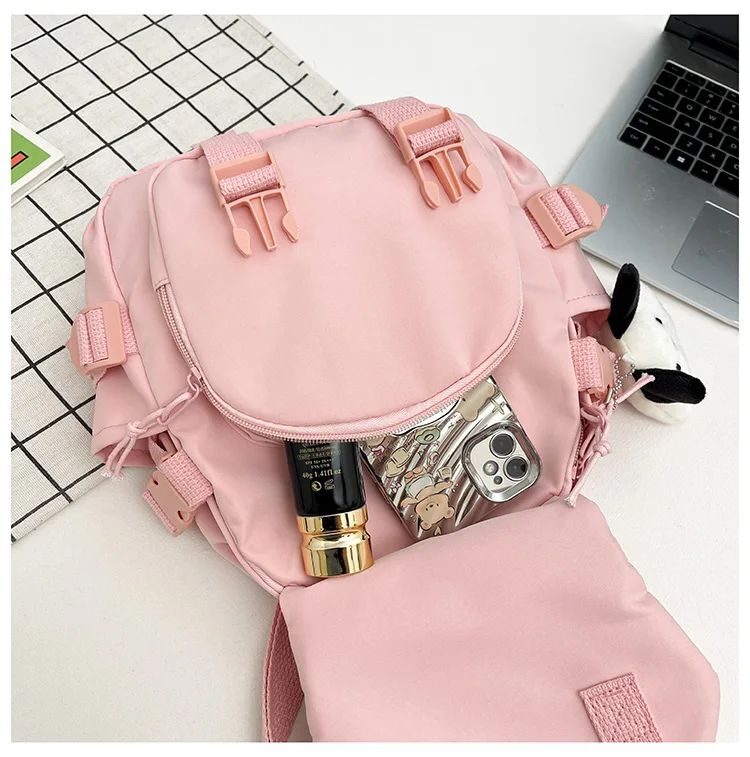 Tas Anak / Tas Wanita Hexagon Mini V.2 - Cream - Gambar 5