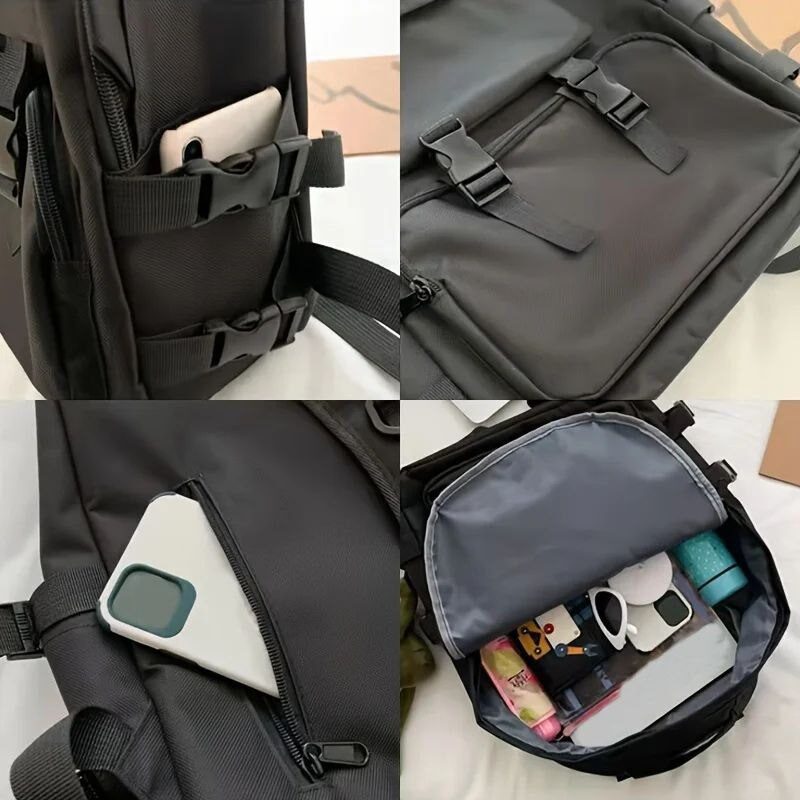 Tas Ransel Sekolah Tas Laptop Japan style 40L Nilon - Gambar 5