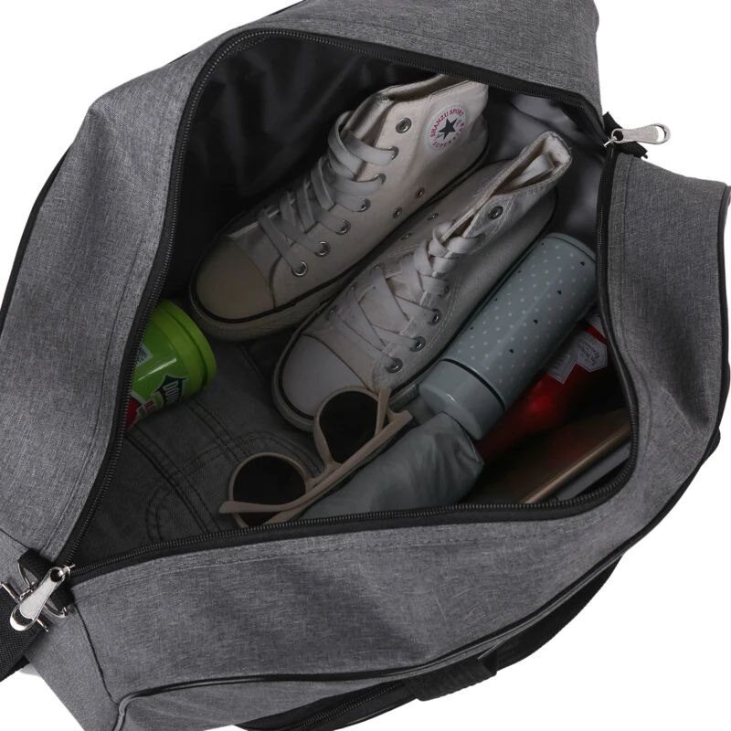 Tas Travel Duffle Bag Baju Pakaian Abela Polos - Gambar 8