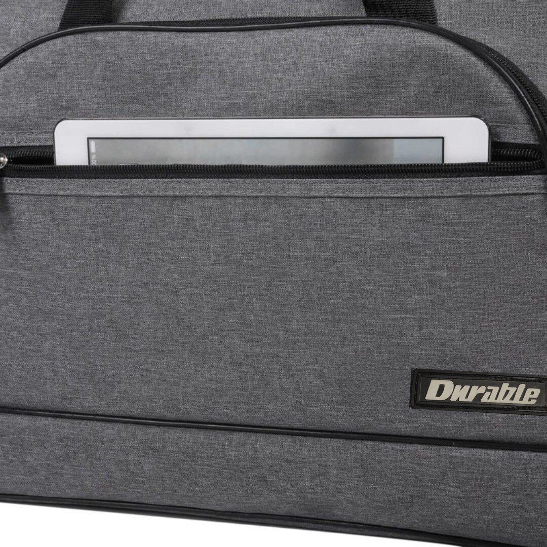 Tas Travel Duffle Bag Baju Pakaian Abela Polos - Gambar 2