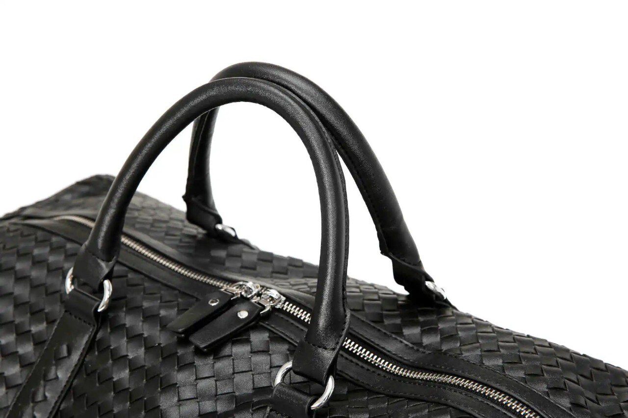 Duffle bag Tas Travel Tas Pakaian Anyaman Kulit PVC - Gambar 3